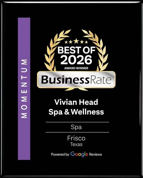 BusinessRate Best of 2026 Momentum Award – Vivian Head Spa & Wellness, Spa, Frisco, Texas