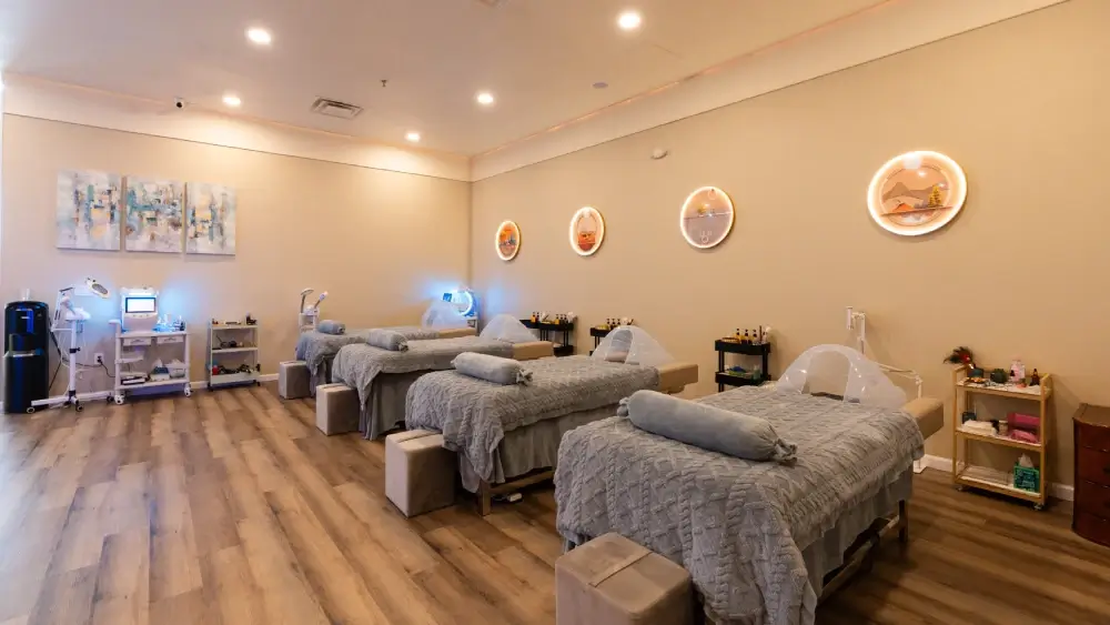 a photo of Vivian head spa main massage room